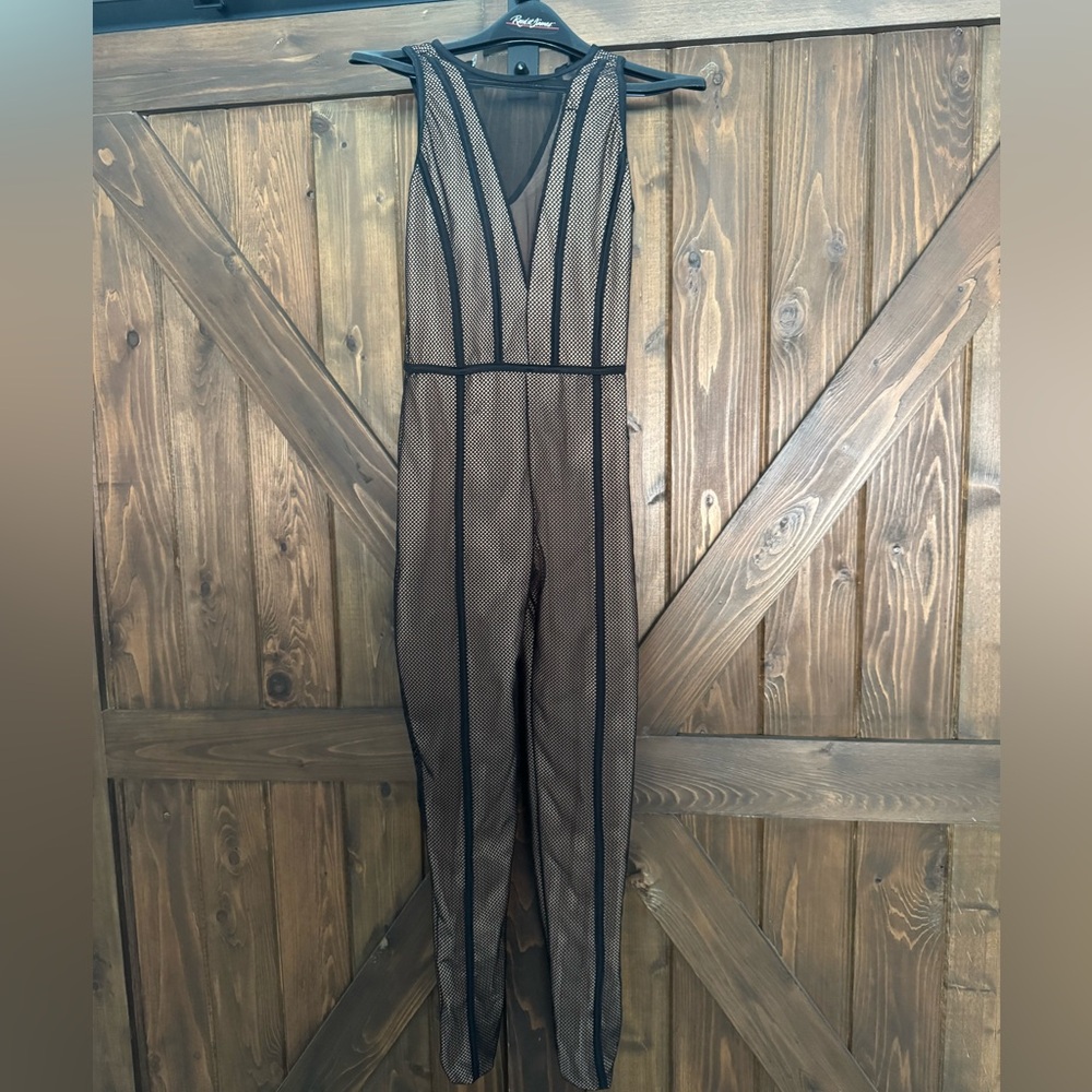 Revolution Black Sleeveless V-Neck Jumpsuit